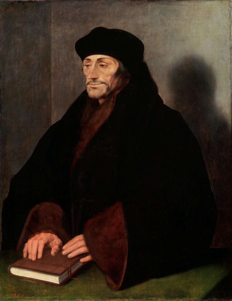 Rotterdami Erasmus portréja, 146669-1536, 1523 alkotó: Hans Holbein der Jüngere