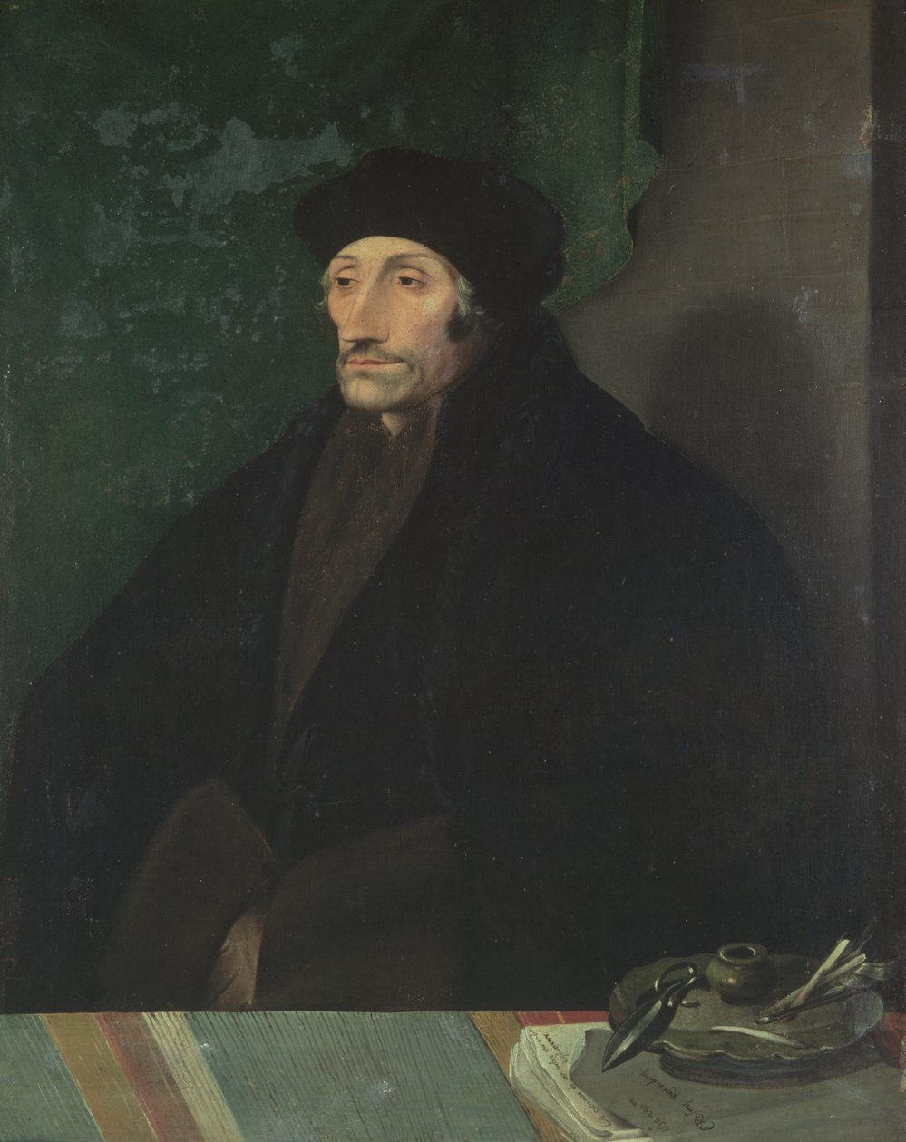 Rotterdami Erasmus portréja, 1530 körül (festmény) alkotó: Hans Holbein der Jüngere