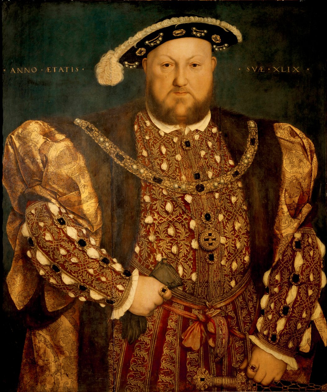 VIII. Henrik 49 éves portréja alkotó: Hans Holbein the Younger