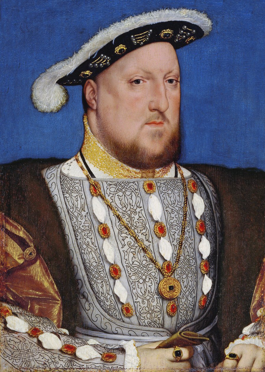 VIII. Henrik angol király portréja alkotó: Hans Holbein the Younger