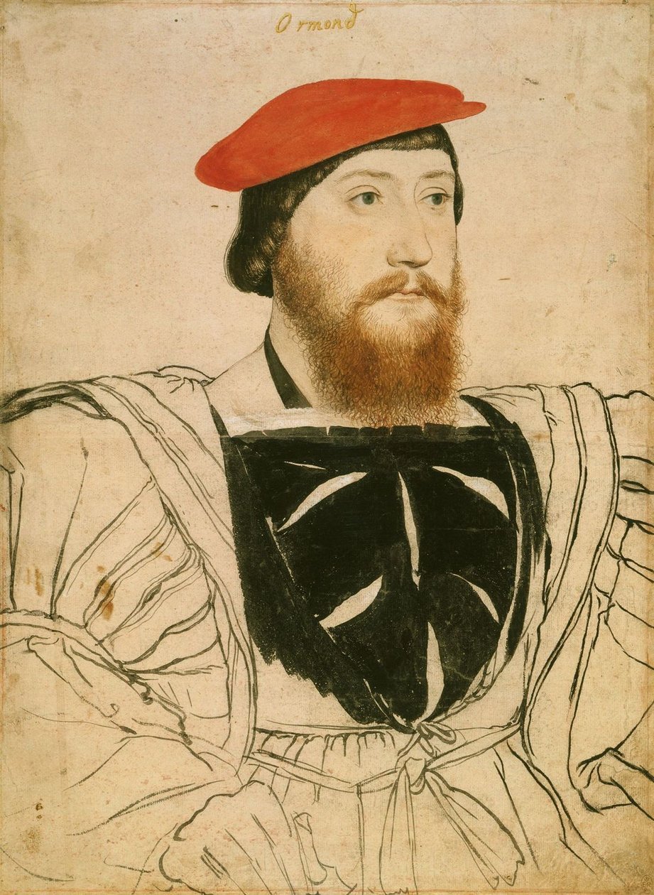 James Butler, Ormond 9. grófjának portréja, 1537 körül alkotó: Hans Holbein der Jüngere