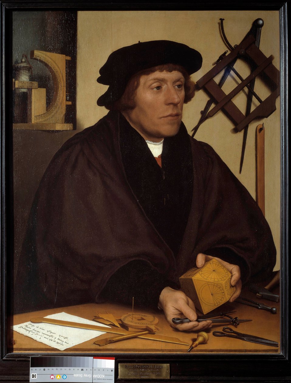 Nicolas Kratzer (1487-1550) portréja, VIII. Henrik csillagász. Hans Holbein the Young (1497-1543) festménye. 16. század. Homályos. 0,83x0,67 m. alkotó: Hans Holbein der Jüngere