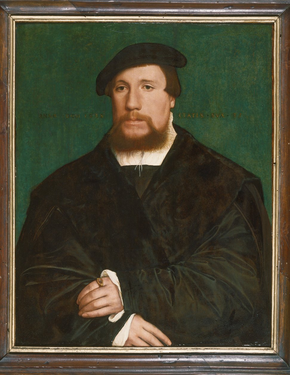 Egy hanzai kereskedő portréja alkotó: Hans Holbein der Jüngere