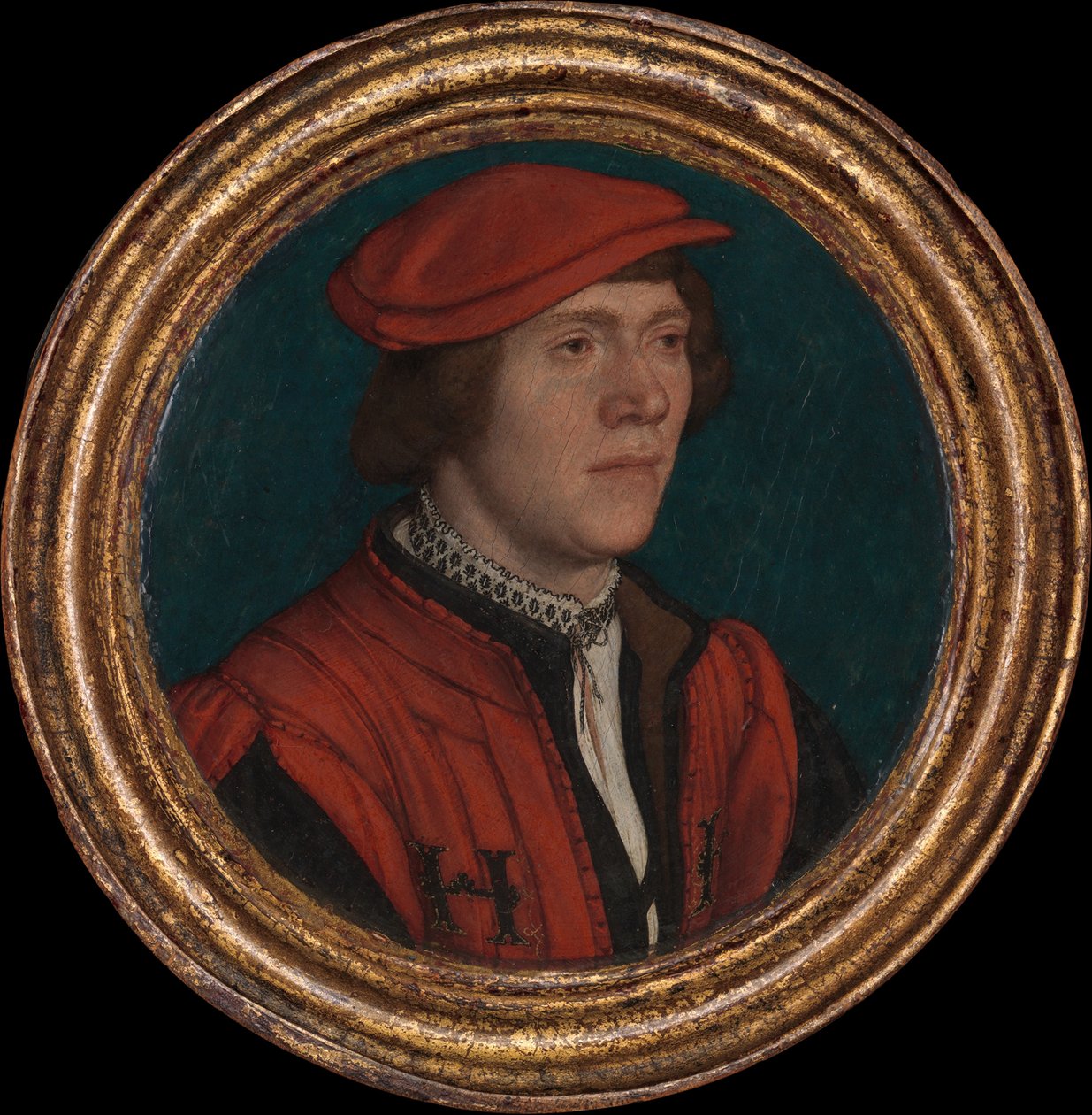 Vörös sapkás férfi portréja, 1532-35 alkotó: Hans Holbein der Jüngere
