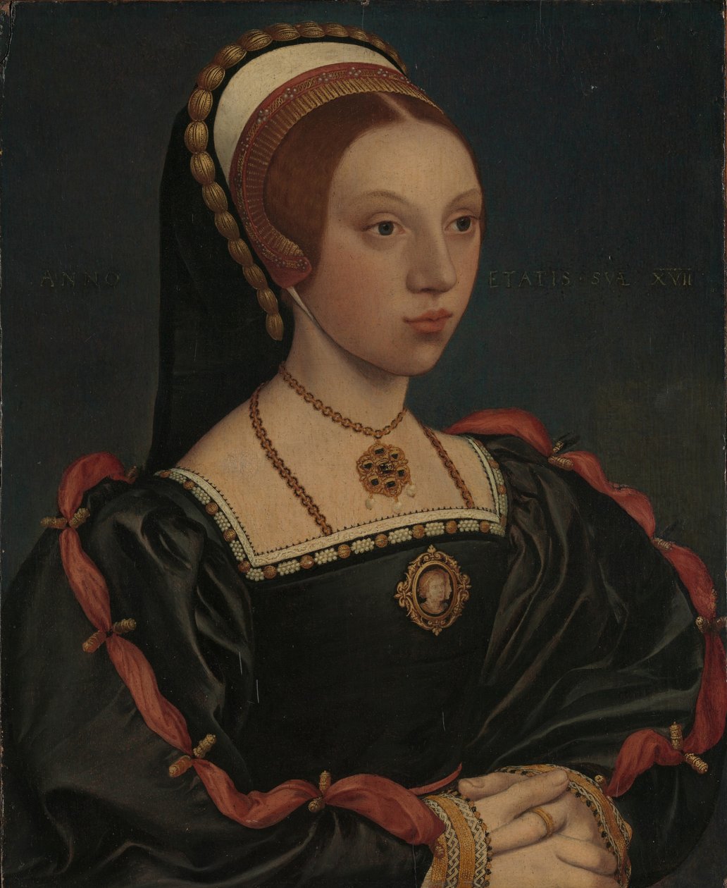 Egy fiatal nő portréja, Catherine Howard, kb. 1540-1545 alkotó: Hans Holbein der Jüngere