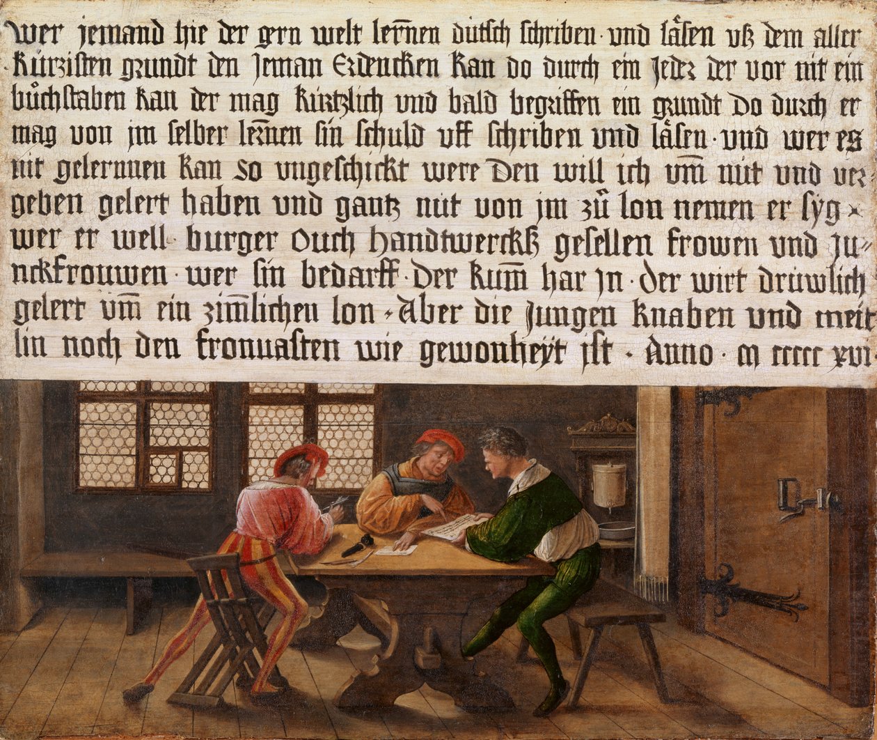 Iskola mester jelzőtábla alkotó: Hans Holbein der Jüngere