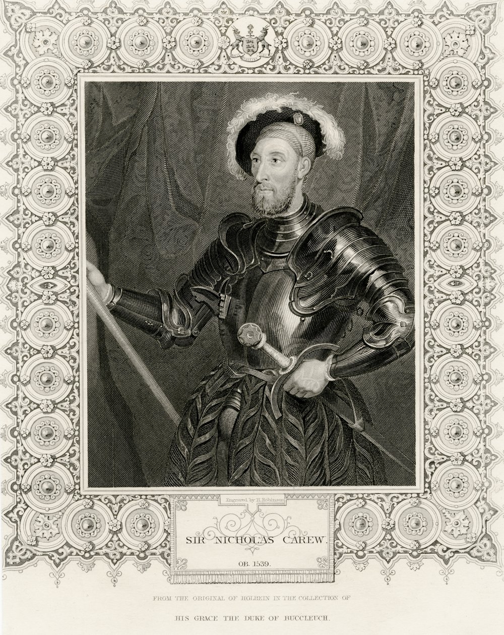 Sir Nicholas Carew alkotó: Hans Holbein der Jüngere