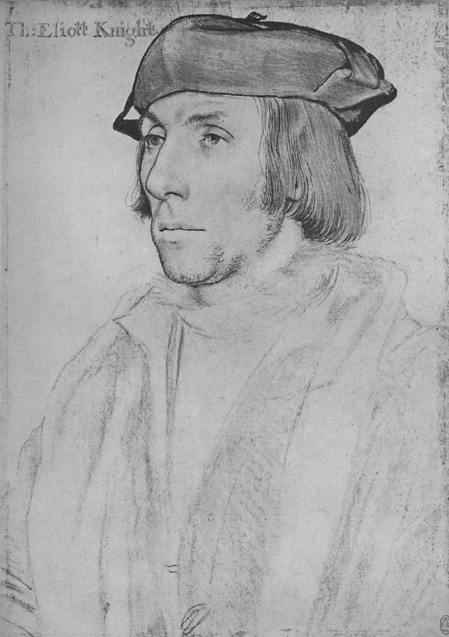 Sir Thomas Elyot, c1532-1534 1945 alkotó: Hans Holbein der Jüngere