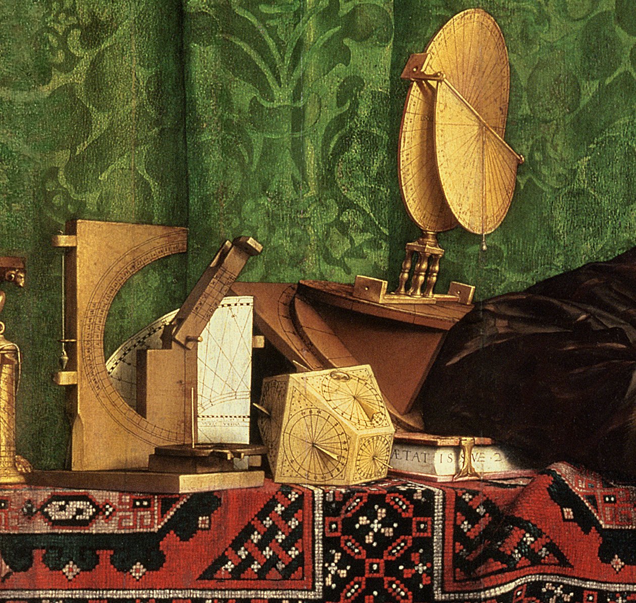 A nagykövetek, 1533 olaj, panel részlete 122676 alkotó: Hans Holbein der Jüngere