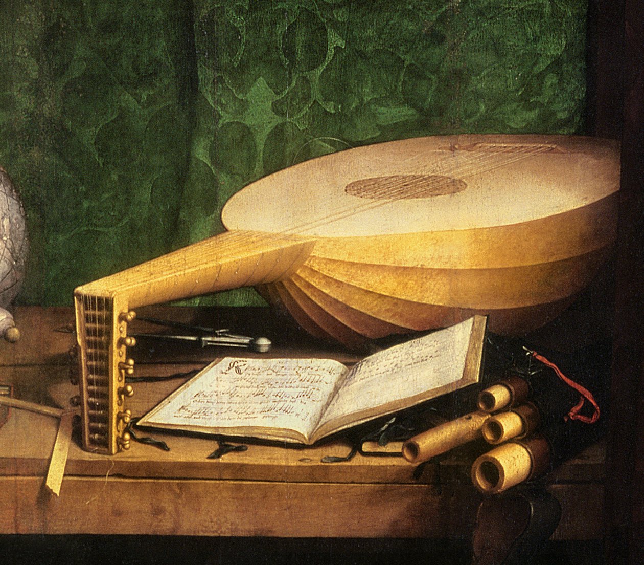 A nagykövetek, 1533 olaj, panel részlete 122676 alkotó: Hans Holbein der Jüngere