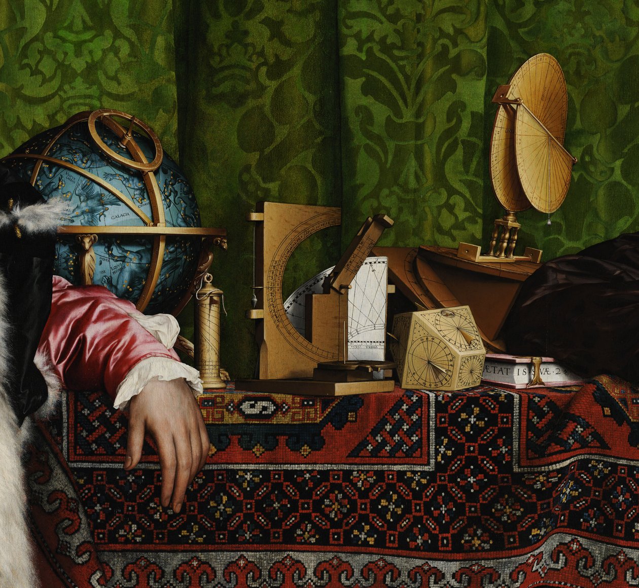 A követek részlete, 1533 alkotó: Hans Holbein der Jüngere