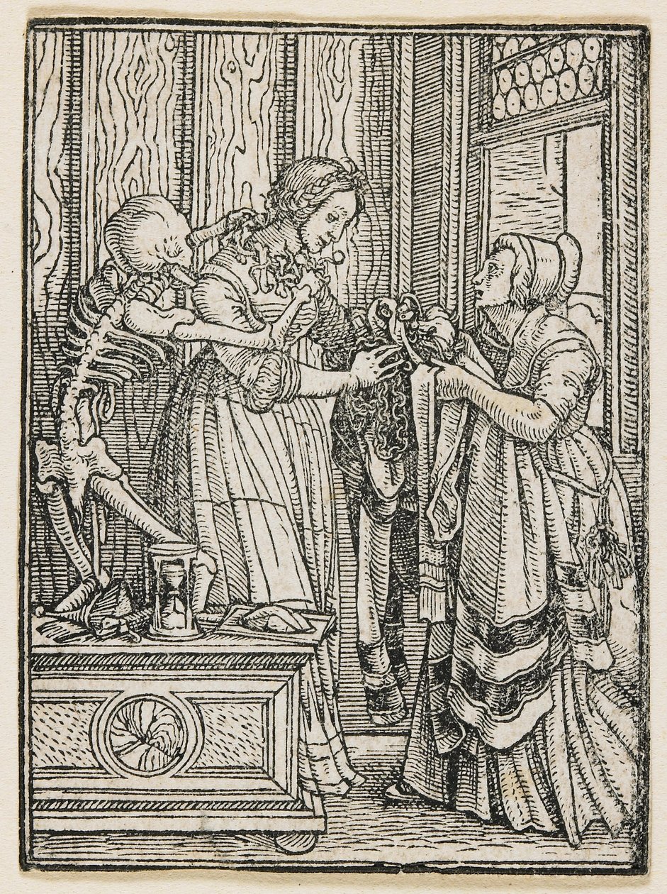 A grófnő a „Haláltánc” című műből (Lyon), 1538 alkotó: Hans Holbein the Younger