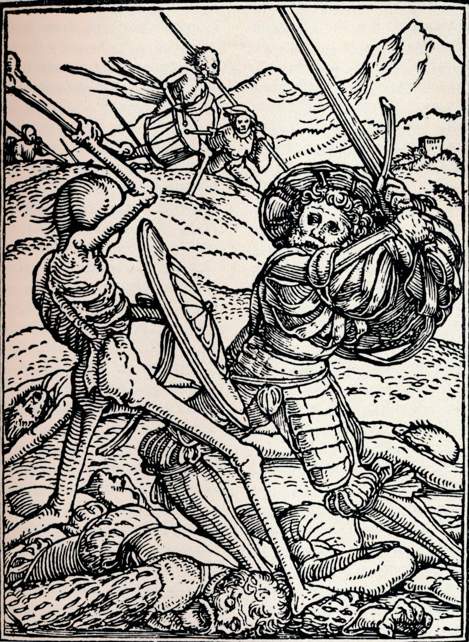 A lovag és a halál, 1538, 1917 alkotó: Hans Holbein der Jüngere