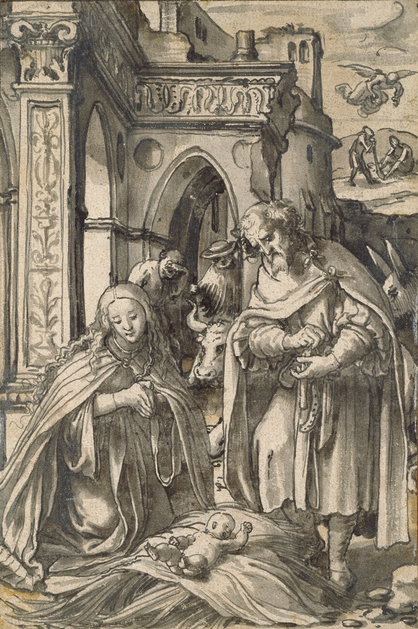 Születés, 16. század eleje alkotó: Hans Holbein der Jüngere
