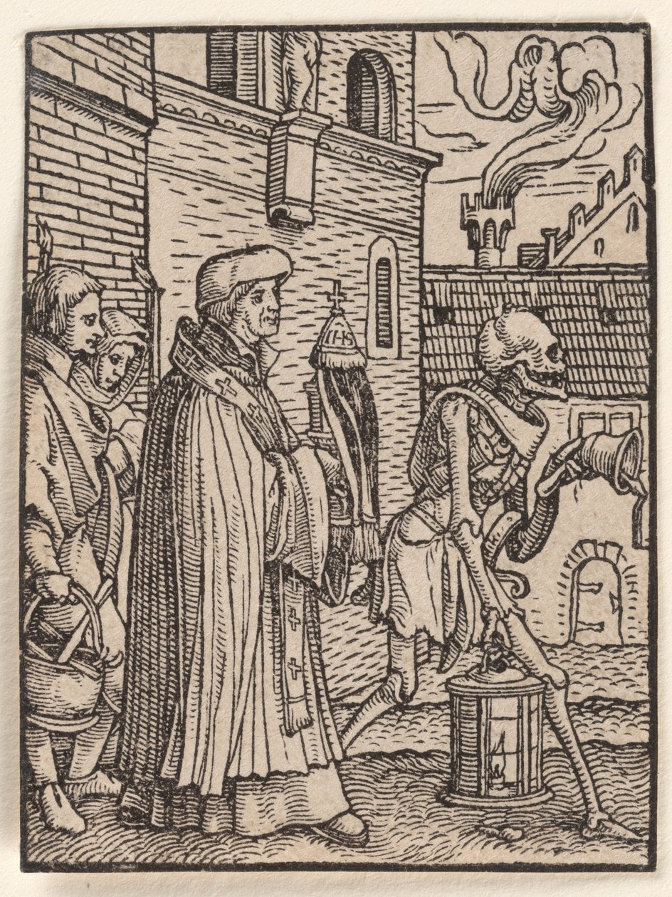A pap, a „Haláltánc”-ból alkotó: Hans Holbein the Younger