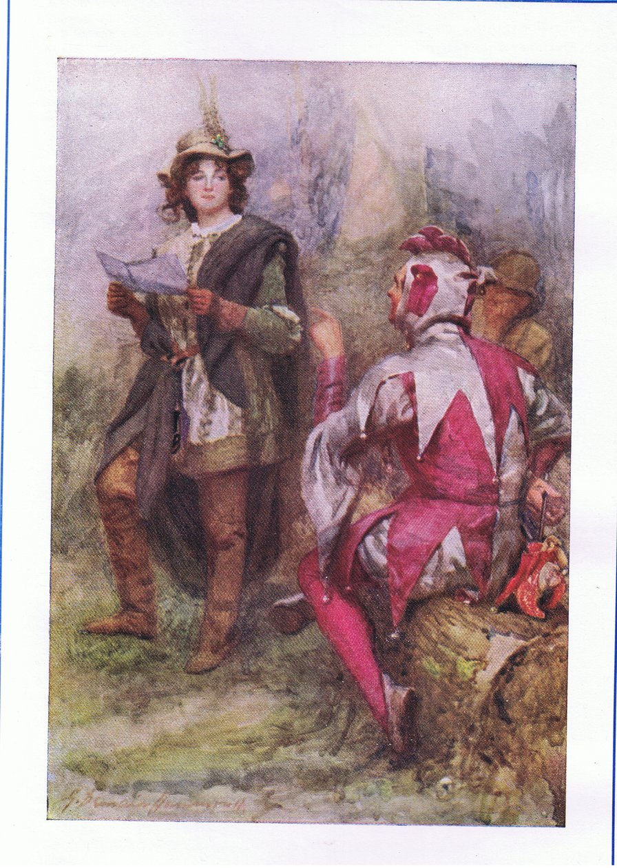 A fa rossz gyümölcsöt hoz (As You Like It), a George Harrap & Co Ltd. által kiadott Shakespeare teljes műveiből, 1920-as évek alkotó: Hans Holbein der Jüngere