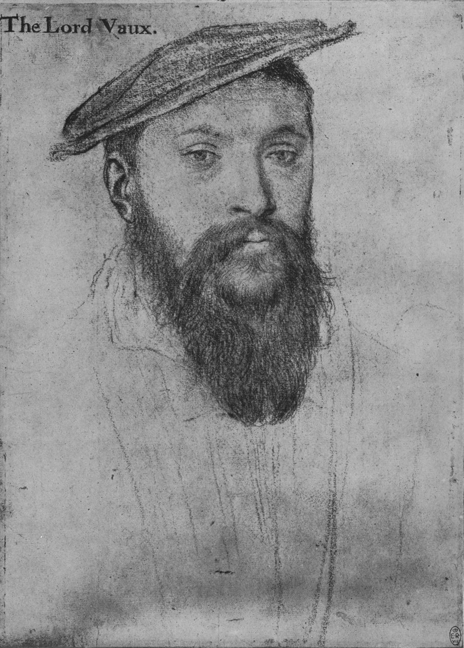 Thomas, Lord Vaux, c1536, 1945 alkotó: Hans Holbein der Jüngere