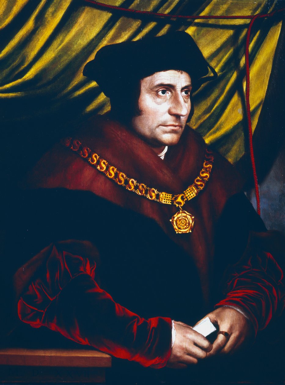 Thomas More, angol államférfi, tudós és szent, 1527 alkotó: Hans Holbein der Jüngere