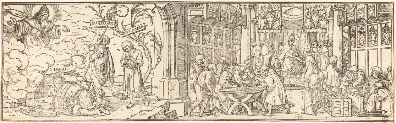 Forgalom a búcsúban alkotó: Hans Holbein der Jüngere