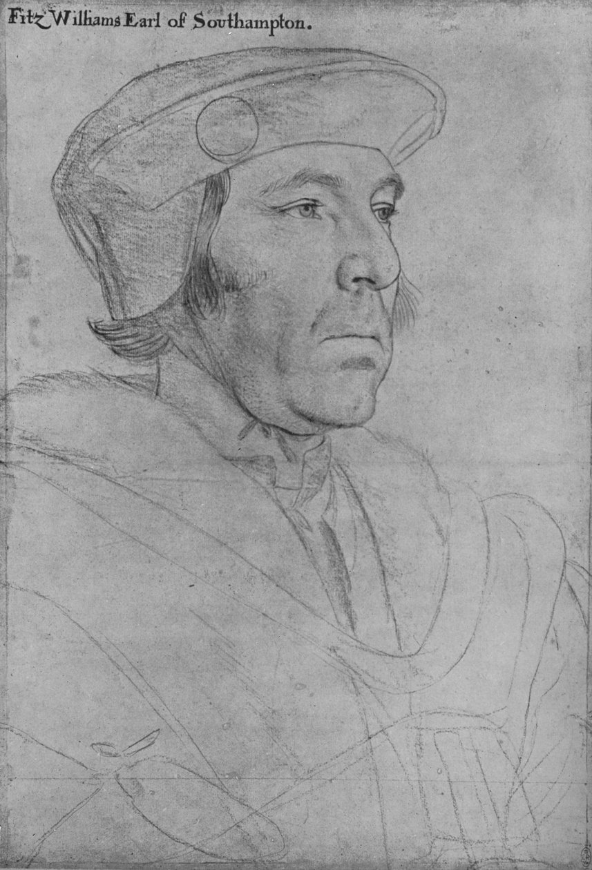 William Fitzwilliam, Southampton grófja, 1536-1540, 1945 alkotó: Hans Holbein der Jüngere