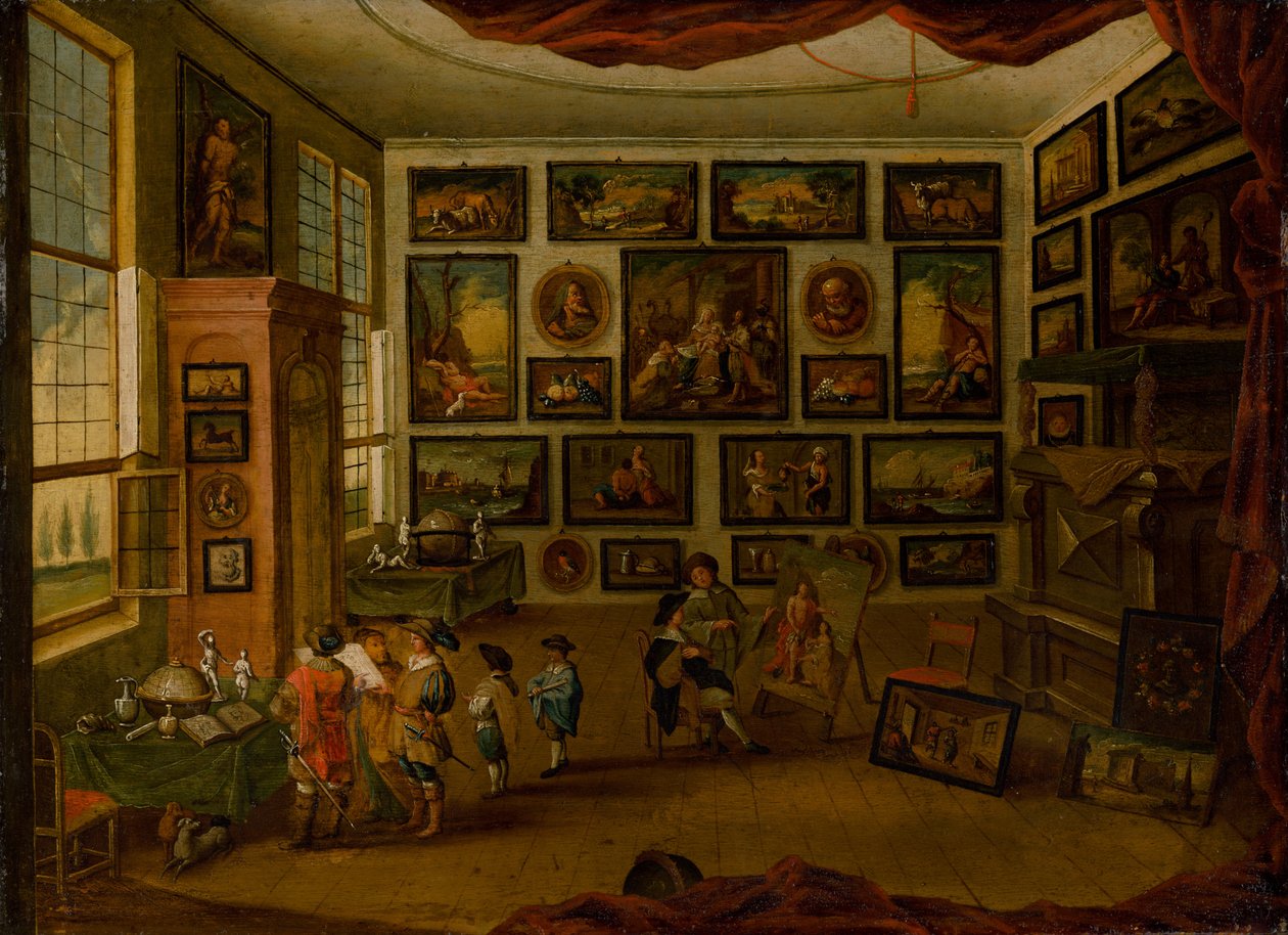 A Kunstkammer, a 17. század első fele... alkotó: Hans III Jordaens