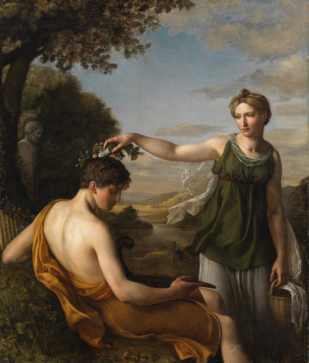 Chloe, Oeri, Hans Jakob (1782-1868). Olajfestmény alkotó: Hans Jakob Oeri