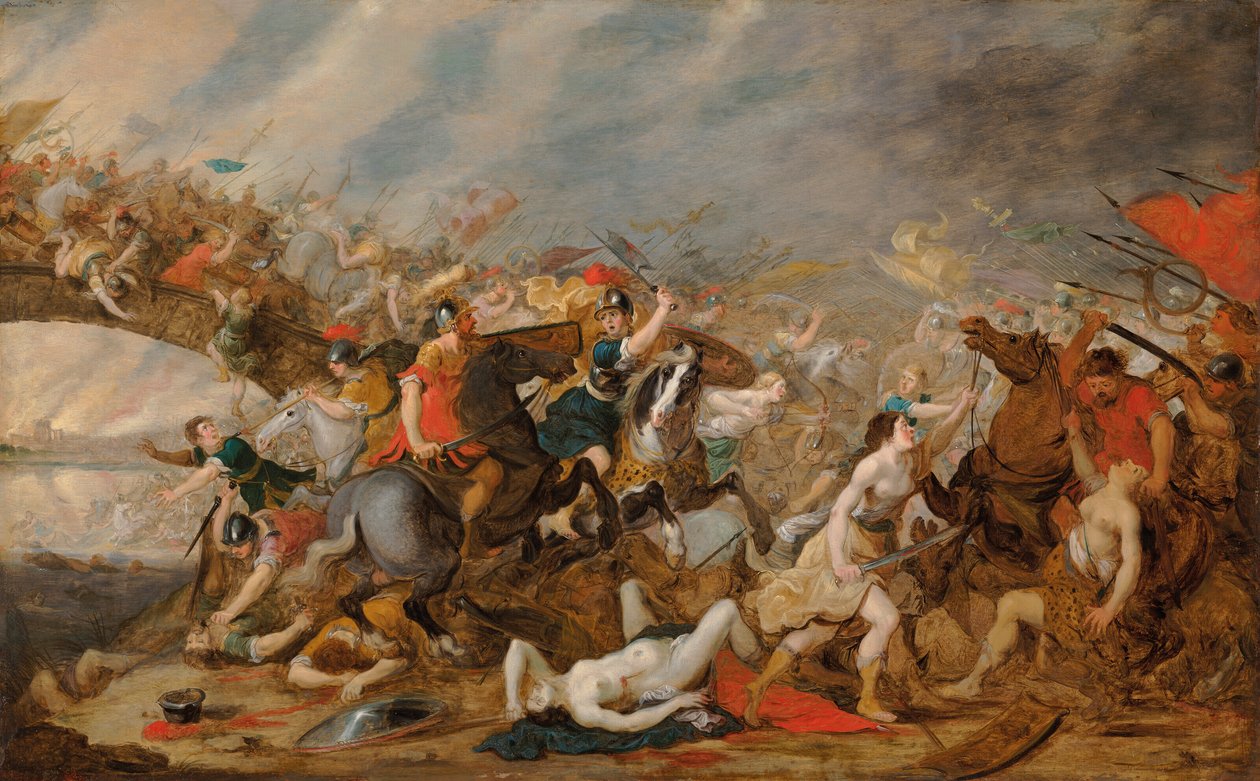 Az amazonok csatája alkotó: Hans Jordaens III