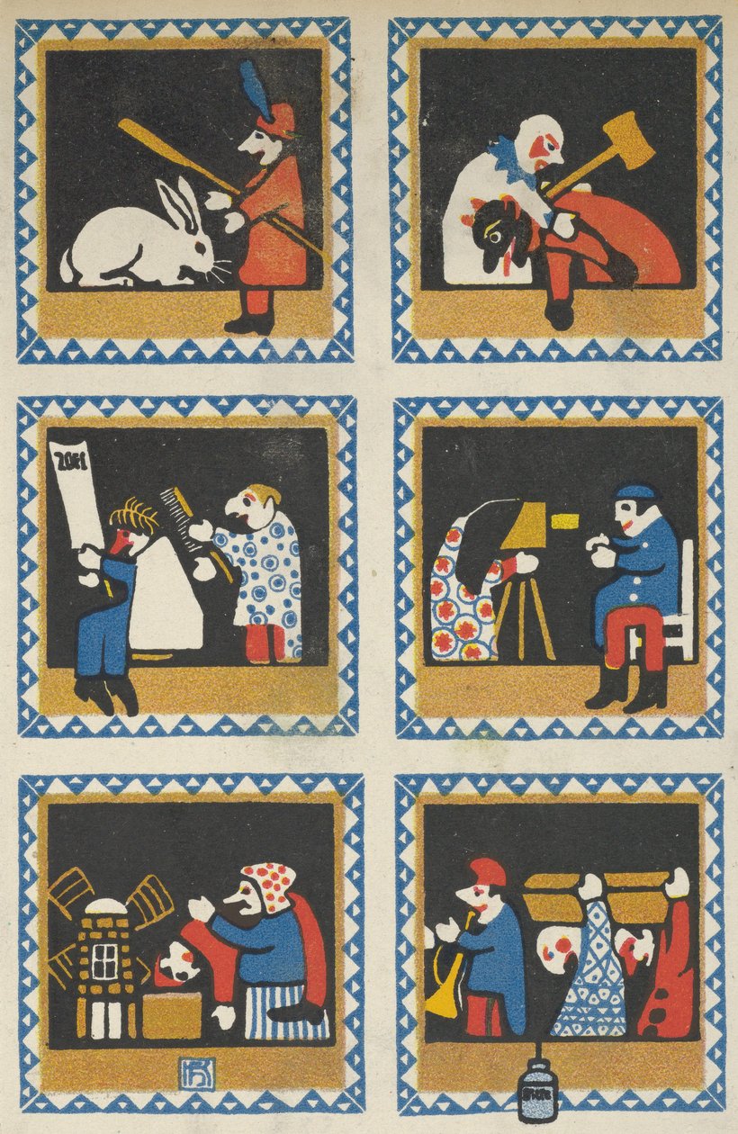 Kasperlszínház, 1910. alkotó: Hans Kalmsteiner