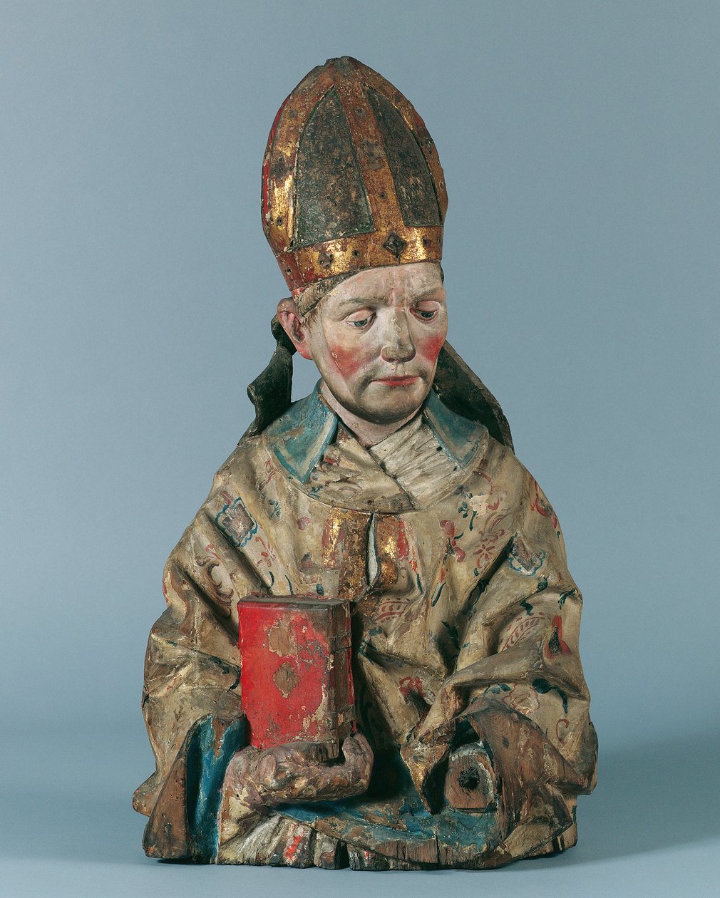 Szent fél alakja. püspök alkotó: Hans Klocker (Umkreis)