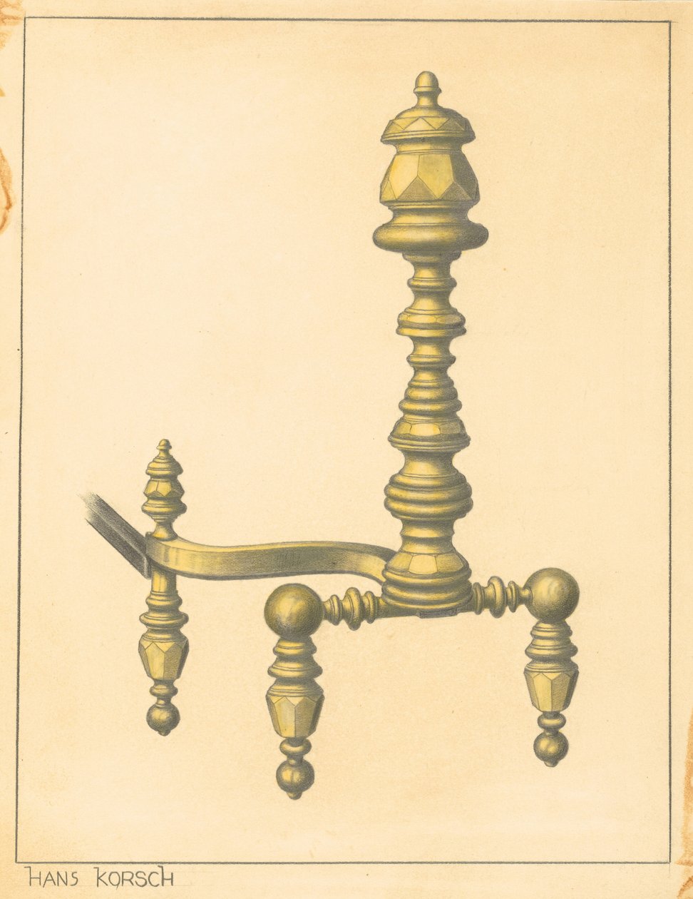 Andiron alkotó: Hans Korsch