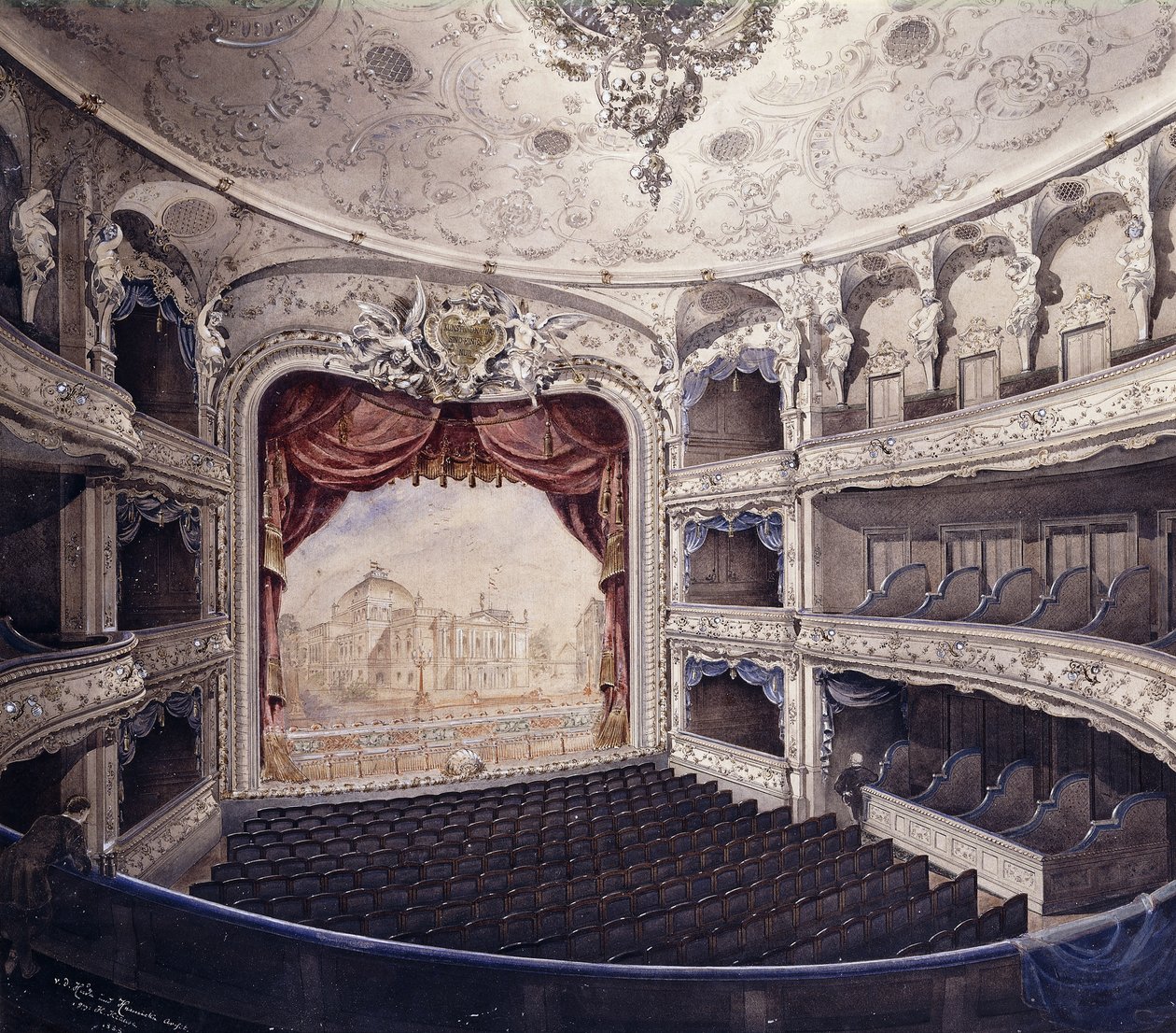 A Lessing Színház, Berlin, 1888 alkotó: Hans Krause