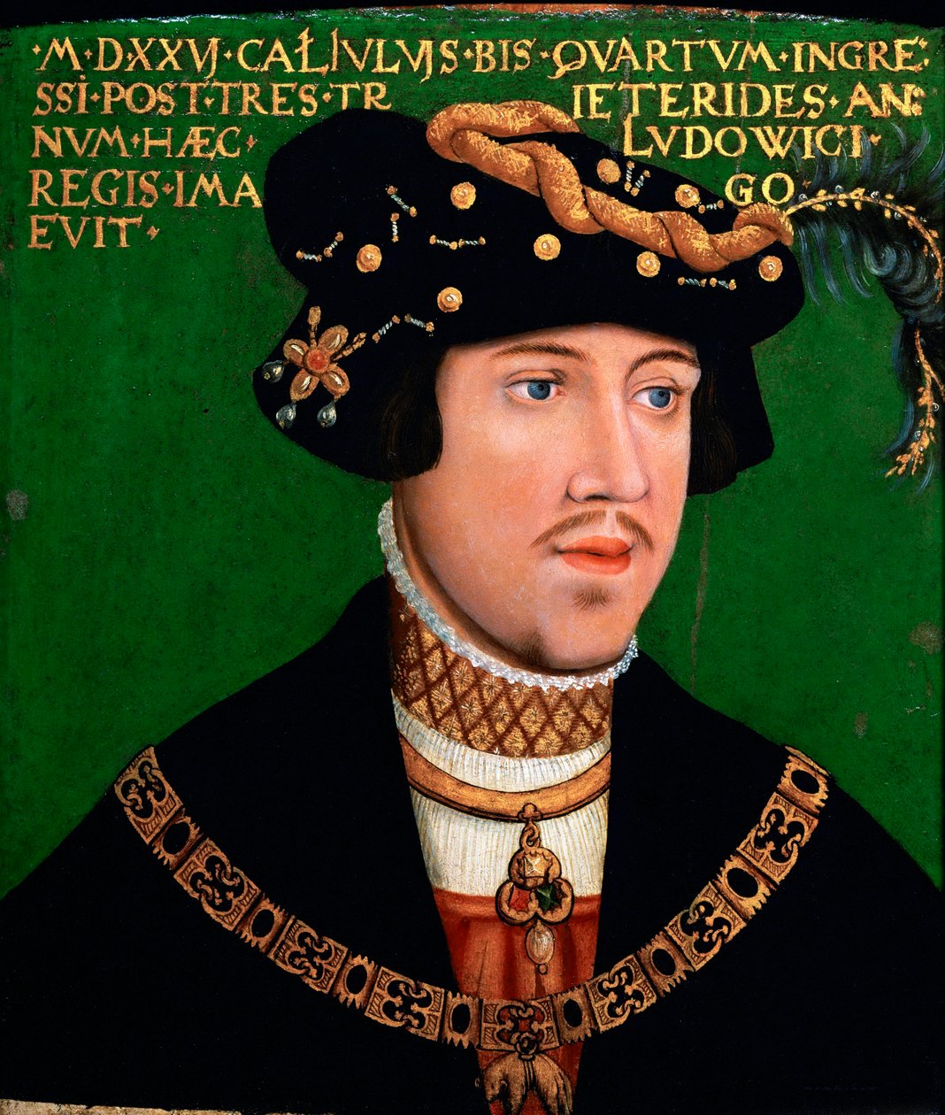 II. Lajos magyar király, 1522 körül alkotó: Hans Krell