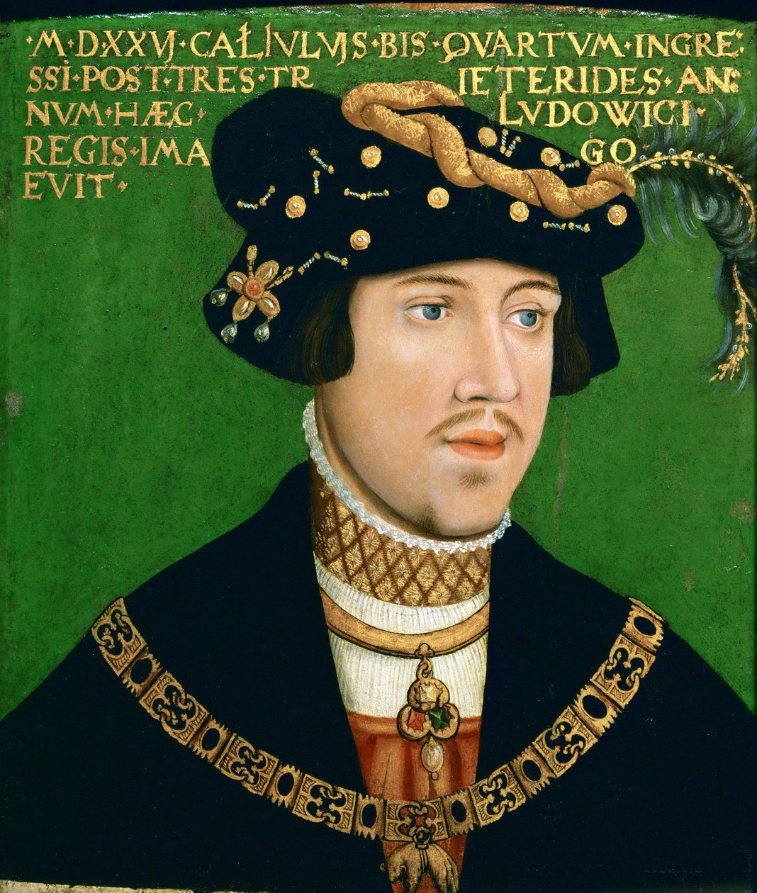 II. Lajos magyar király portréja (1506-1526) alkotó: Hans Krell
