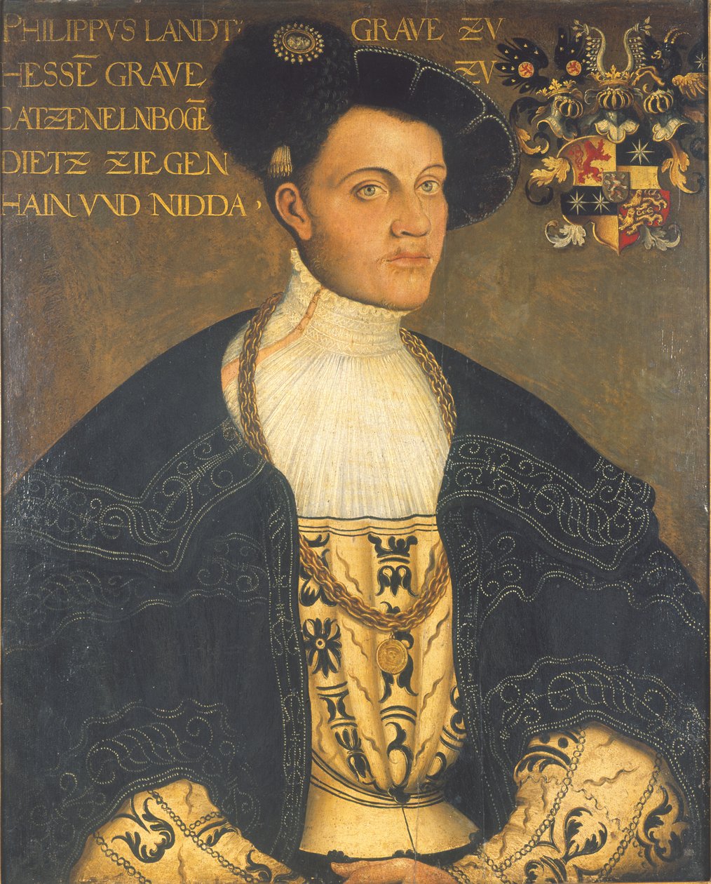 I. Fülöp hesseni földgróf portréja
 (1504-1567)
Alternatív cím: Philipp von Hessen arcképe vagy Philipp der Großmütige von Hessen alkotó: Hans Krell