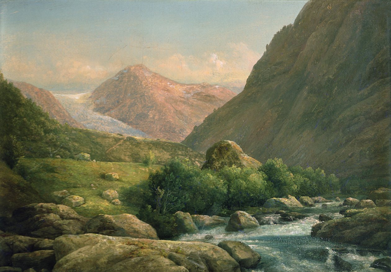 Bonhus gleccser (olaj, vászon) alkotó: Hans Leganger Reusch