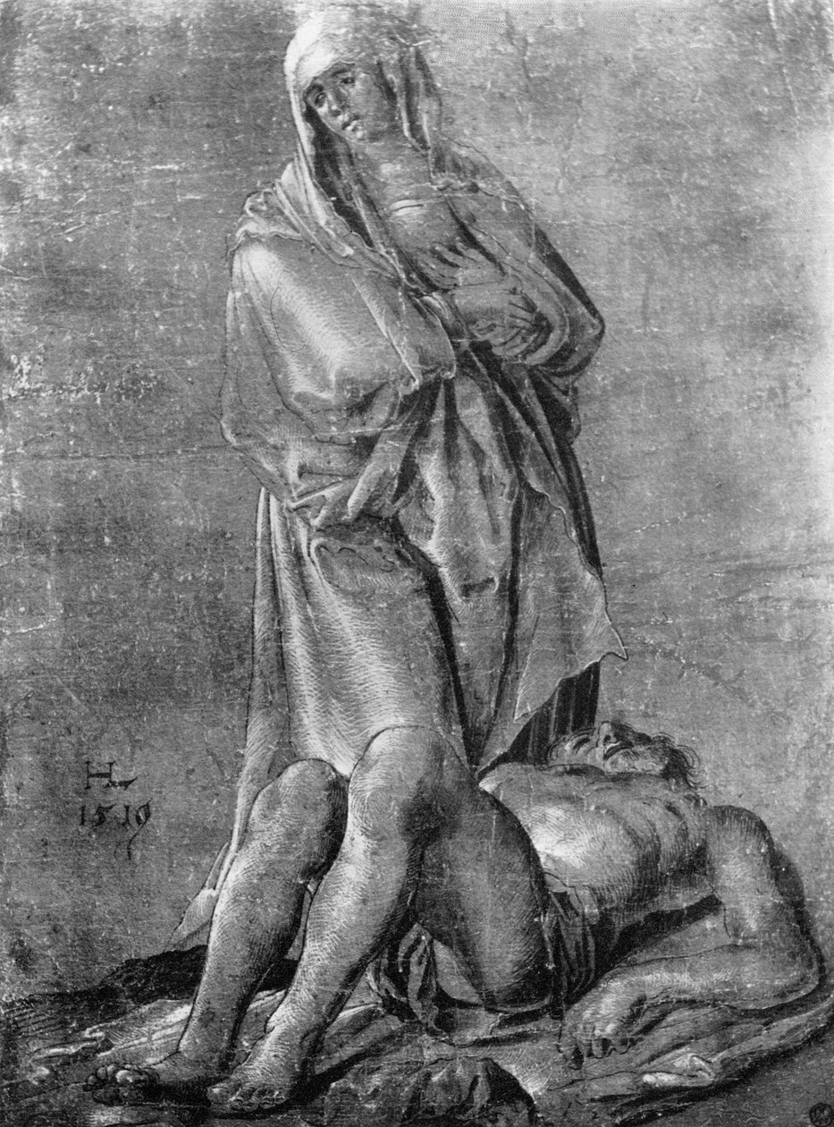 „A Szűz és a halott Krisztus”, 1913. alkotó: Hans Leu The Younger