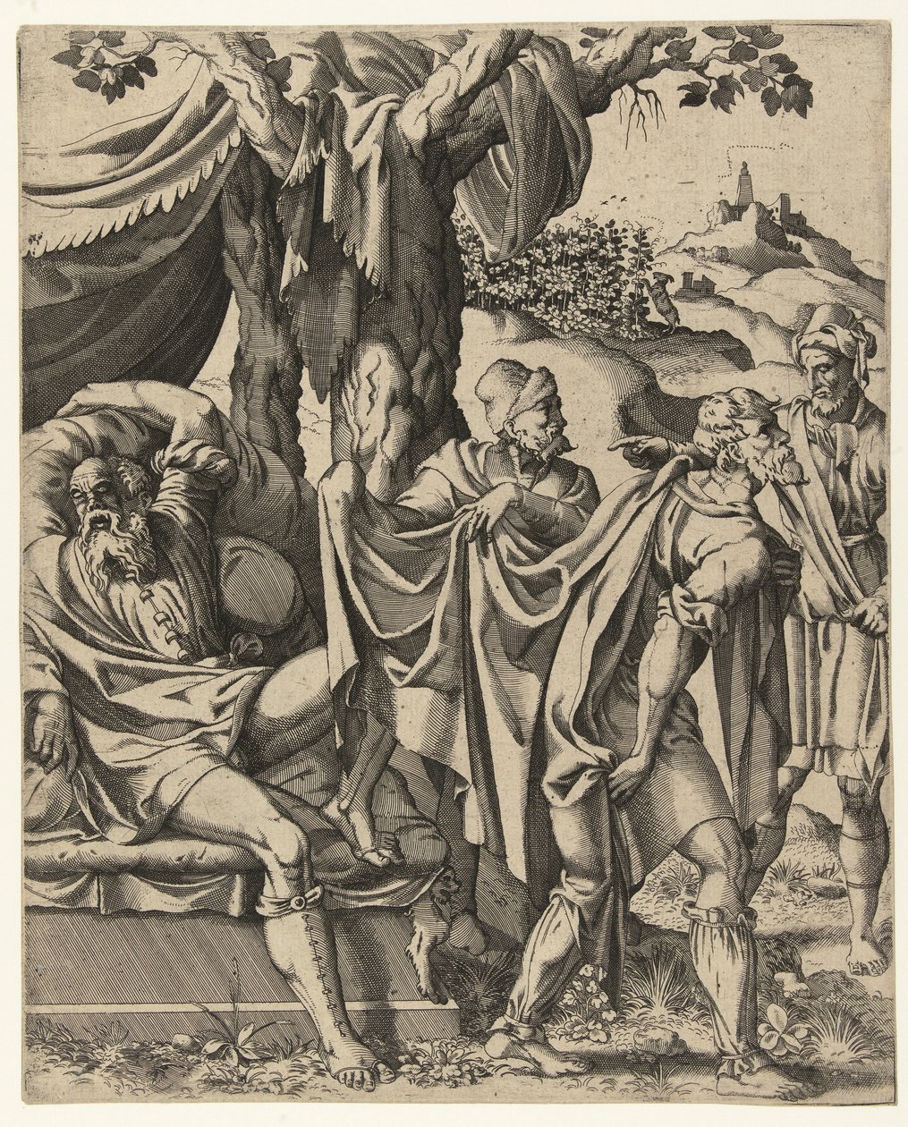 Noé részegsége alkotó: Hans Liefrinck (I) (attributed to)