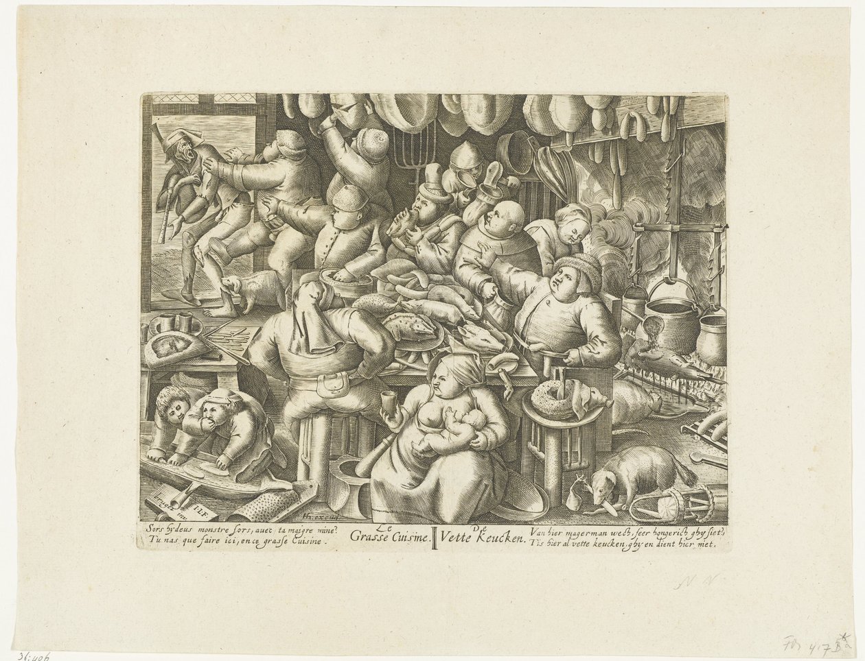 De vette keuken The Grasse Kitchen / De Vette Keuken (cím a tárgyon) alkotó: Hans Liefrinck (I)