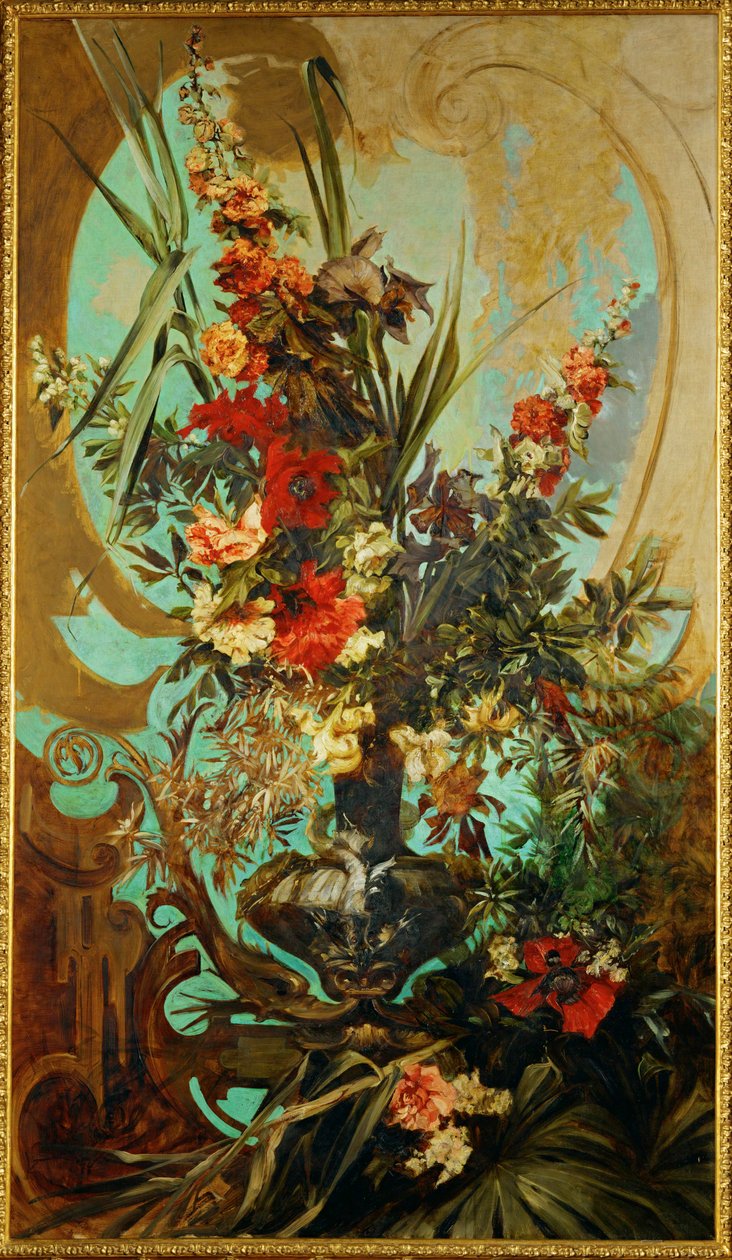 Blumenstueck - Virágcsendélet ... (festmény, vászon) alkotó: Hans Makart