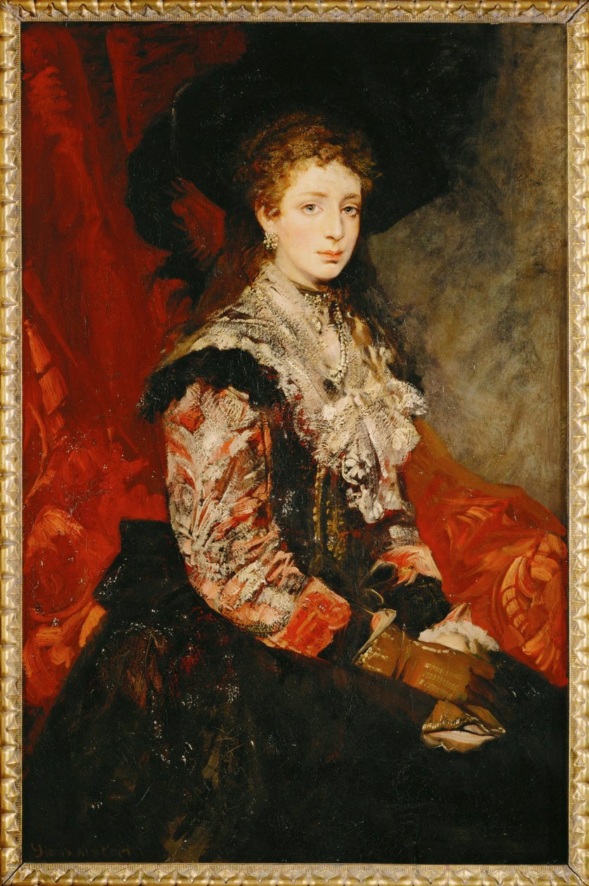 Clothilde Beer ... (festmény vászonra) alkotó: Hans Makart