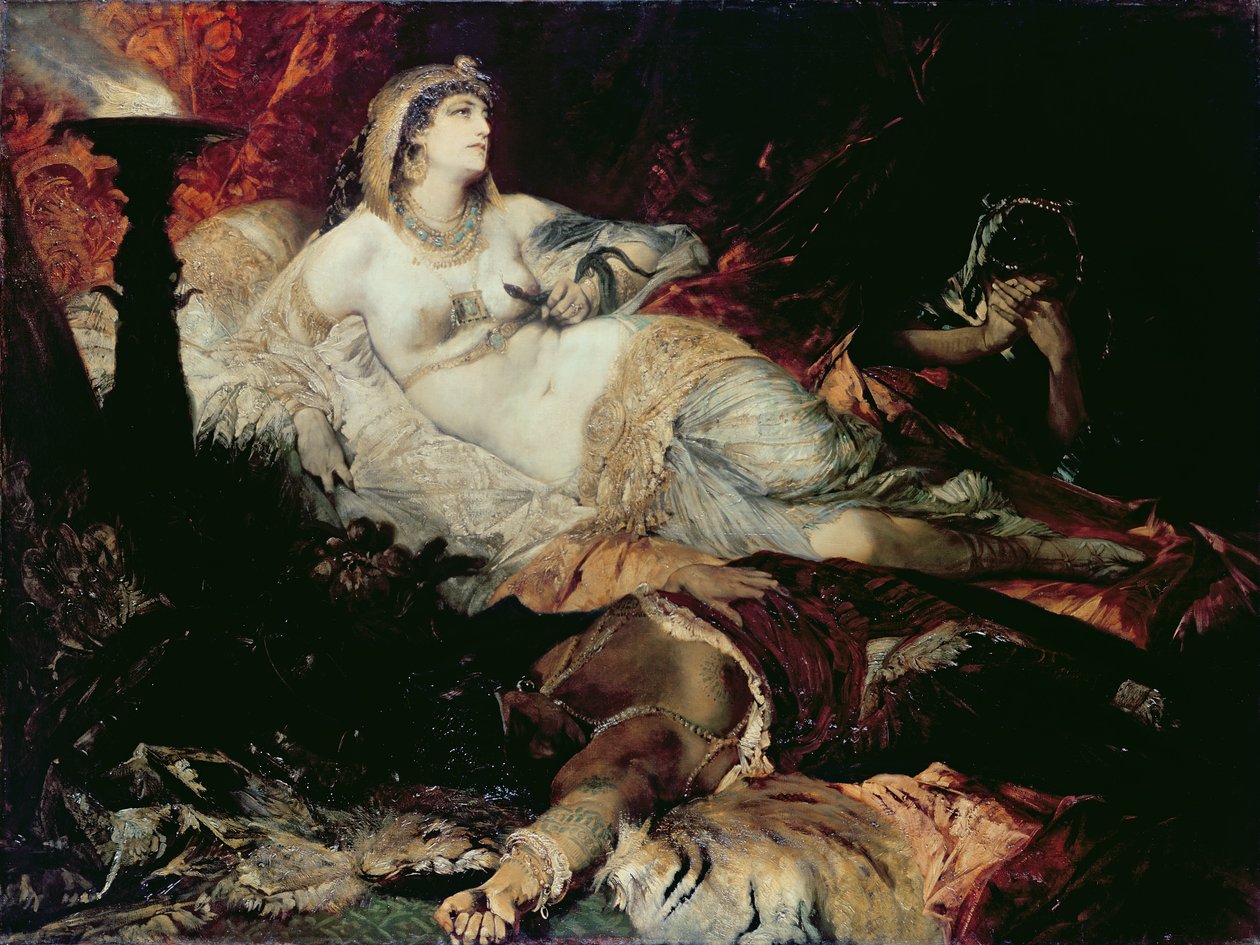Kleopátra halála (olaj, vászon) alkotó: Hans Makart