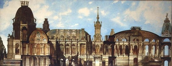 Építészeti projekt tervezése alkotó: Hans Makart