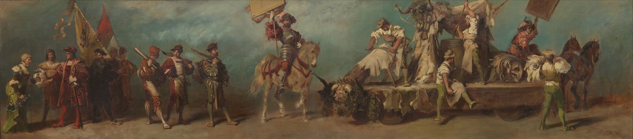 Terv az 1879-es ünnepi menethez - A tímárok alkotó: Hans Makart