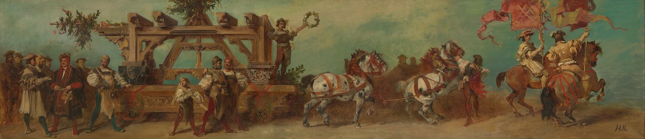 Terv az 1879-es ünnepi menethez - Az ácsok alkotó: Hans Makart