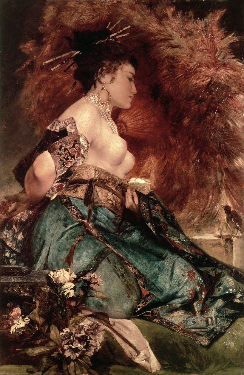Japán lány alkotó: Hans Makart