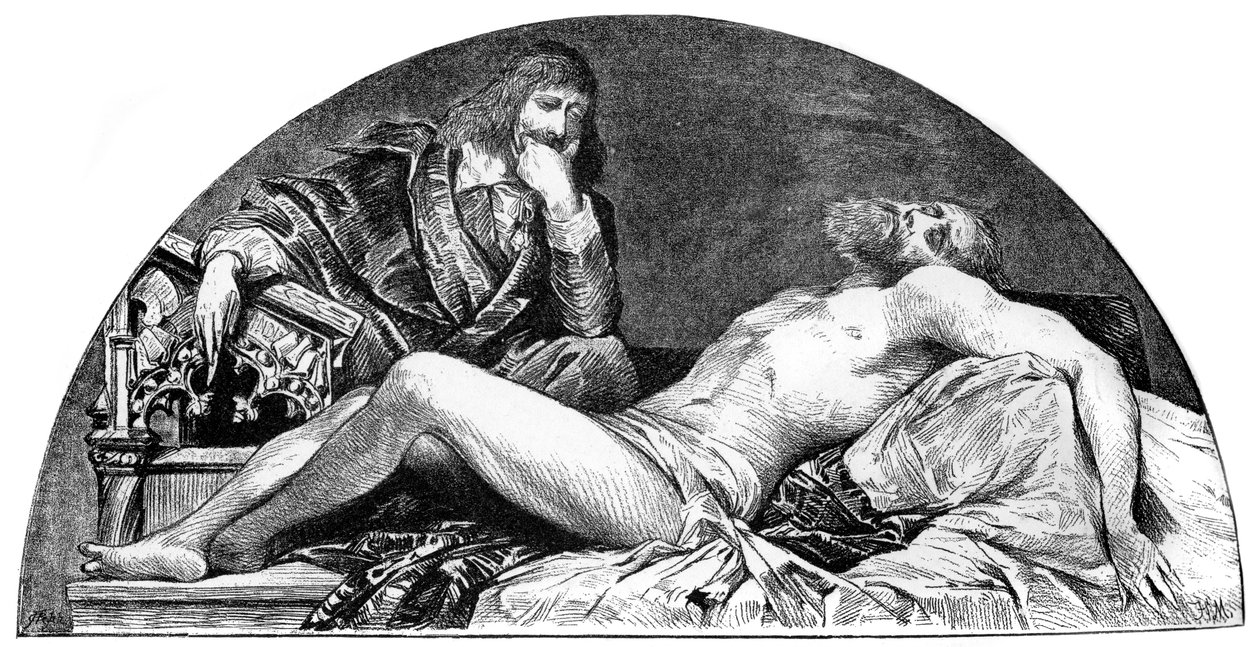 Joseph Ribera, Olaszországban tevékenykedő spanyol művész, 1880-1882. alkotó: Hans Makart