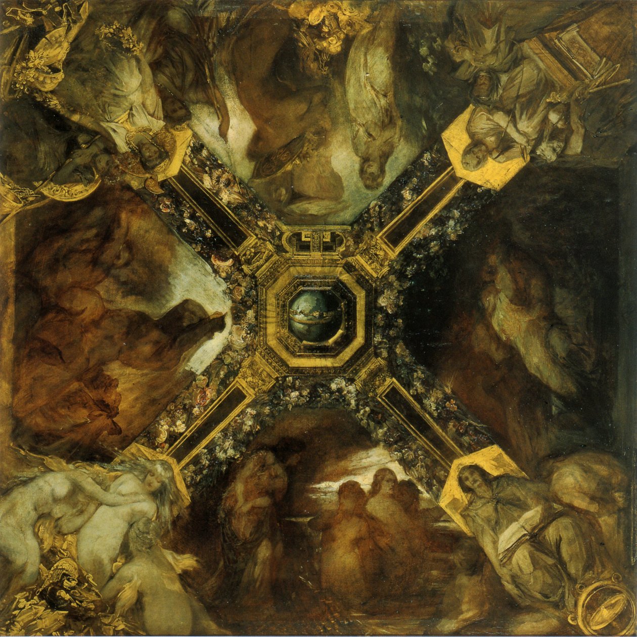 A Nibelung Gyűrűje Tanulmány, 1871-1872 alkotó: Hans Makart