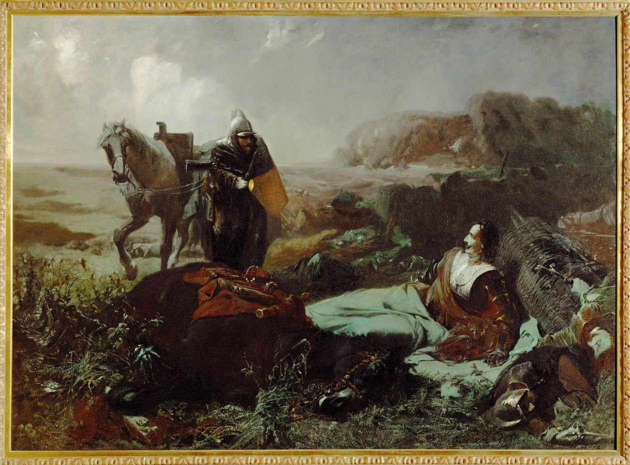 Pappenheim gróf, tábornok halála a harmincéves háborúban ... (festmény, vászon) alkotó: Hans Makart
