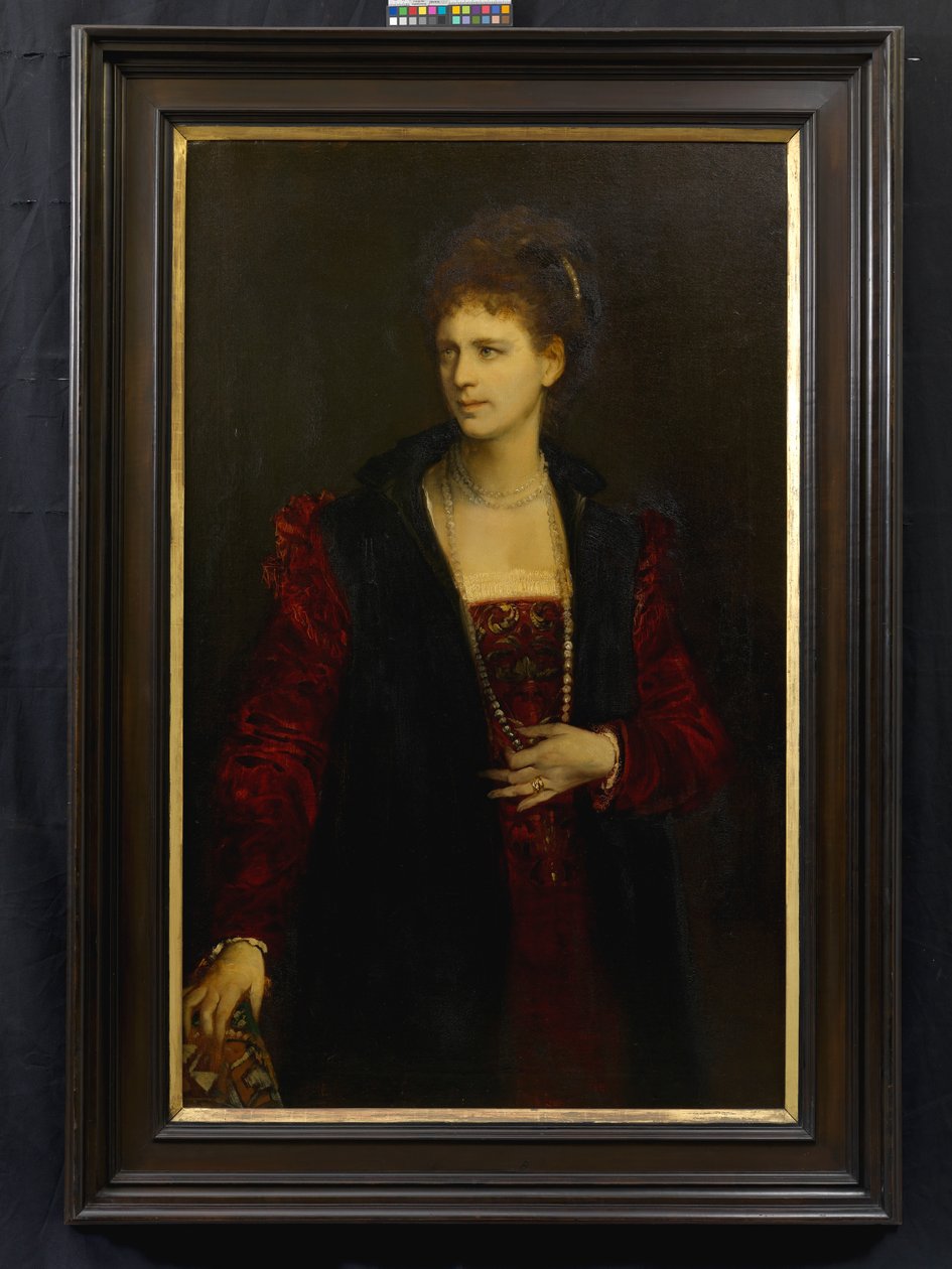 Zerline Gabillon, született Würzburgban (1834–1892), színésznő alkotó: Hans Makart