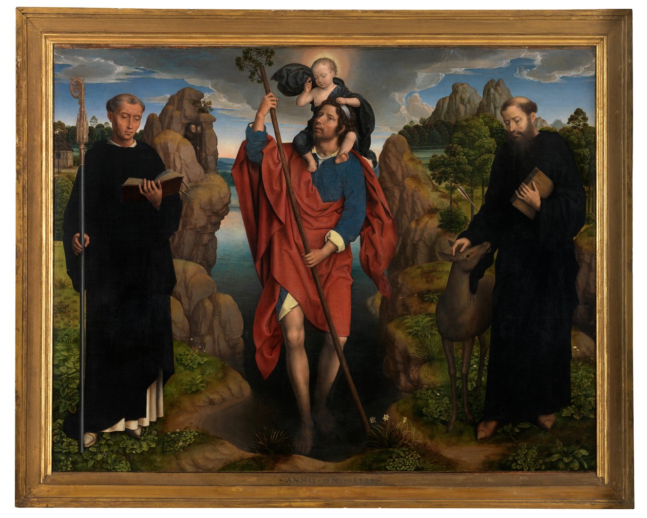 Willem Moreel triptichonjának központi táblája alkotó: Hans Memling